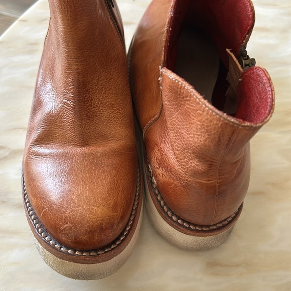 Bed Stu Women’s Tan Rustic Lydyi Vegetable Tanned Leather Ankle Boots Size 9 - Picture 15 of 16